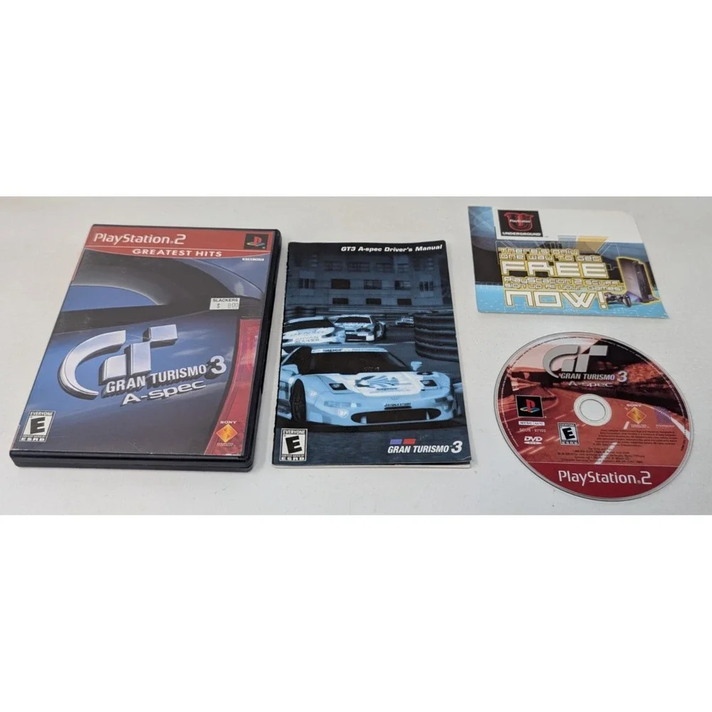 Gran Turismo 3 A-spec PlayStation 2 PS2 Greatest Hits Complete w/ Manual Insert‎